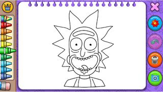 Rick & Morty Coloring book - Screenshot 2