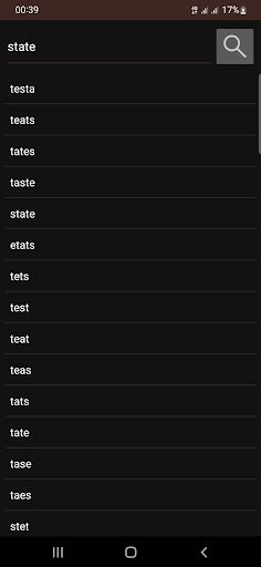 Anagram Solver - Screenshot 1