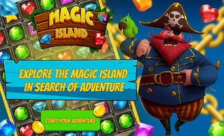 Magic Island match 3 - Screenshot 1
