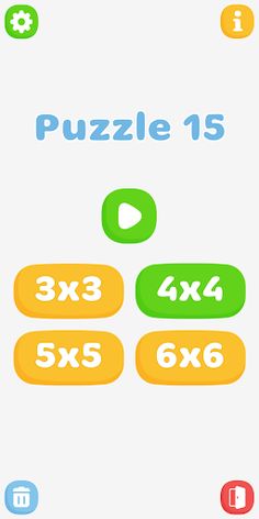 Puzzle 15 color full - Screenshot 1