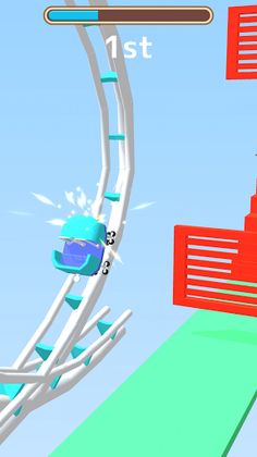Roller Coaster Race 3D - Screenshot 3
