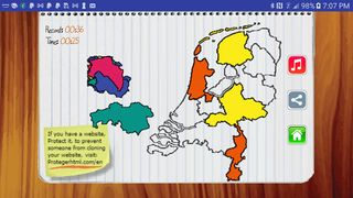 Netherlands Map Puzzle Game - Screenshot 2
