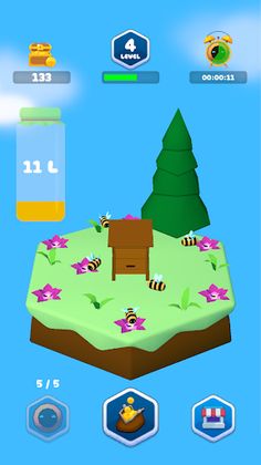 Honey craft-Idle bee farm 3D - Screenshot 2