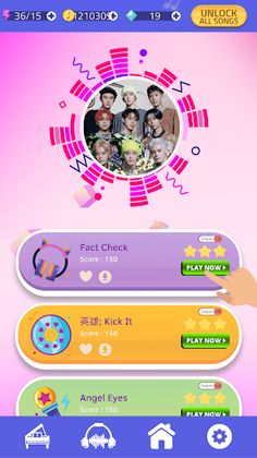 NCT 127 Piano Tiles Game - Screenshot 1