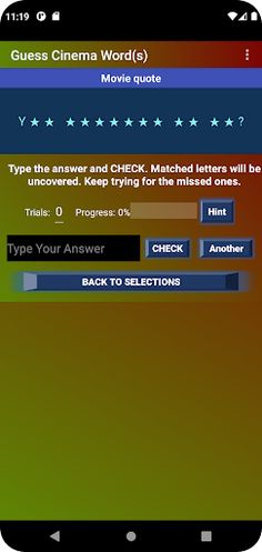 Guess A Cine Word - Screenshot 3