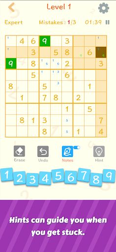 Sudoku - Classic games - Screenshot 2