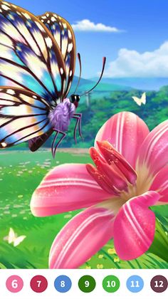Butterfly Paint by Number Game - Screenshot 3