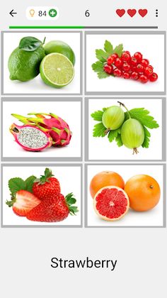 Fruit and Vegetables - Quiz - Screenshot 2