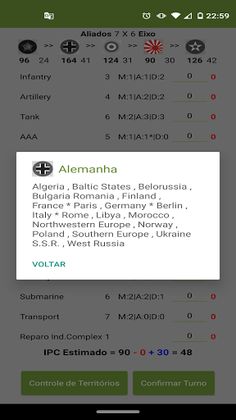 Axis Allies War Companion - Screenshot 1