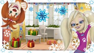 Барбоскины: Вырезаем снежинки - Screenshot 1