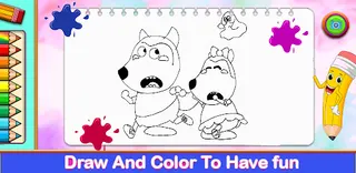 coloring wolfo book - Screenshot 3