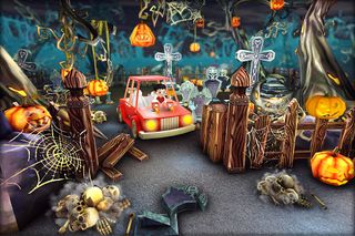 Haunted Halloween Car Rider - Screenshot 1