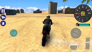 Police Motorbike Desert City - Screenshot 3