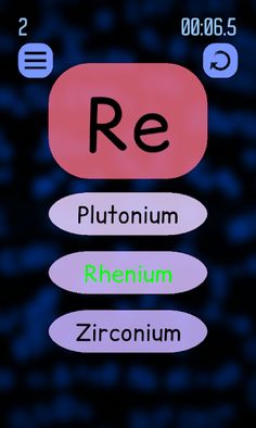 Chemical Elements - Quiz - Screenshot 1