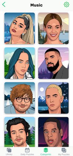 Jigsaw Celebrity Puzzles - Screenshot 1