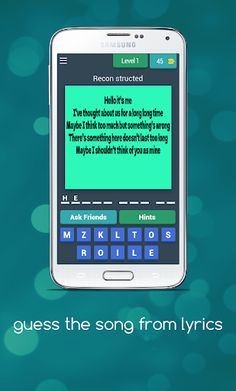 Guess the song from lyrics - Screenshot 1