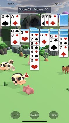 Solitaire 3D Cute Animals - Screenshot 4