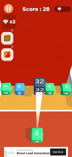 merge square 2 3d - Screenshot 3