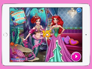 Mermaid vs Princess Dress Up - Screenshot 1