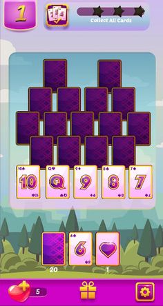 Wild Hearts Solitaire - TriPea - Screenshot 1