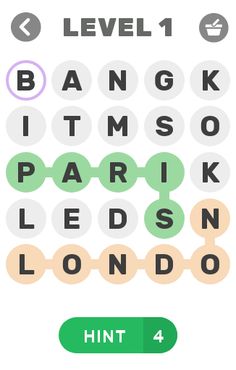 City Names Word Game - Screenshot 1