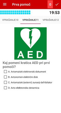 Prva pomoč Kviz - Screenshot 1