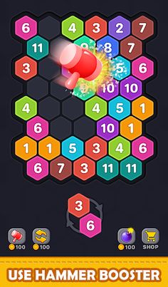 Merge Hexa Puzzle -Merge block - Screenshot 2