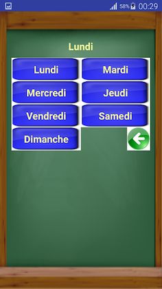 Les jours en français - Screenshot 3