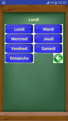 Les jours en français - Screenshot 3