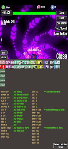 Danmaku LVL Editor bullet hell - Screenshot 4