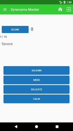 Synonyms Master - Quiz game - Screenshot 3