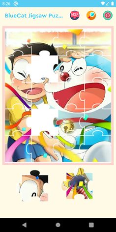 Bluecat Cartoon Jigsaw Puzzle - Screenshot 4