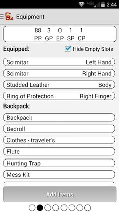 Squire - Character Manager Pro - Screenshot 3