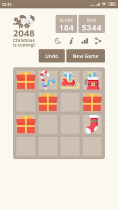2048 Christmas - Puzzle Game - Screenshot 2
