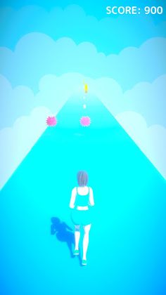 Girl Bouncing Runner - Screenshot 2