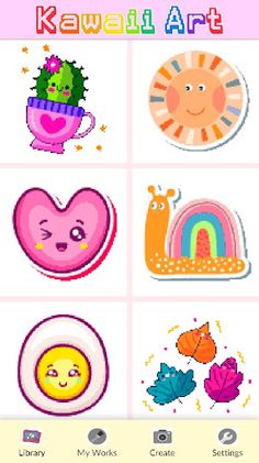 Kawaii Art Coloring By Number - Screenshot 1