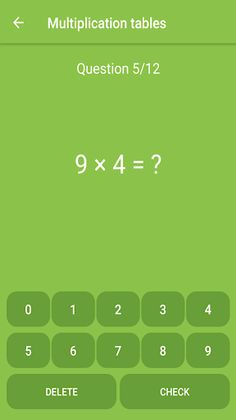 Multiplication tables 1 to 12 - Screenshot 3