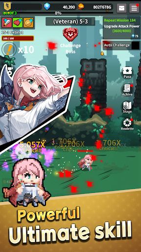 Gunblade Girl Idle AFK RPG - Screenshot 2