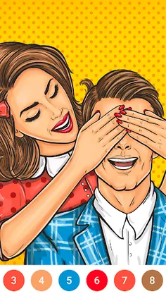 Cartoon Art - Color by Number - Screenshot 4
