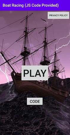 Boat Racing Game (JS code prov - Screenshot 1