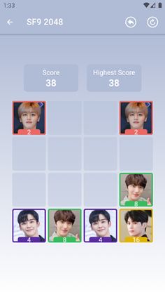 SF9 2048 Game - Screenshot 3