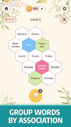 Hexa Ties: Word Associations - Screenshot 1