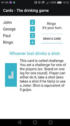 Cards - The drinking game - Screenshot 3