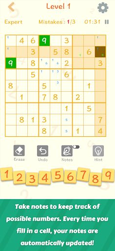 Sudoku - Classic games - Screenshot 1
