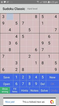 Sudoku Classic - Screenshot 1