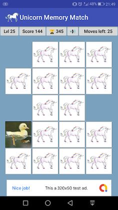 Unicorn Memory - Screenshot 1