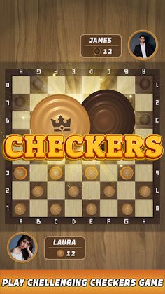 Checkers board game - Screenshot 1