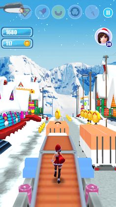 Santa Girl Run - Screenshot 1