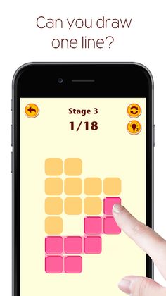Draw One Line : Jelly Blocks! - Screenshot 1