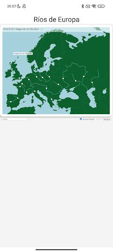 Ríos de Europa Juego Mapa - Screenshot 1